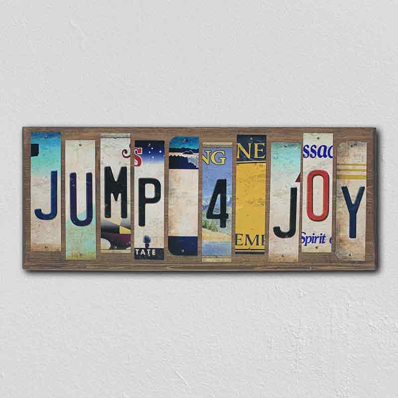Jump 4 Joy Wholesale Novelty License Plate Strips Wood Sign