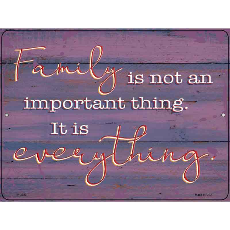 Family Is Everything Wholesale Novelty Metal Parking SIGN
