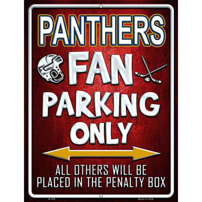 Panthers Wholesale Metal Novelty Parking Sign P-325