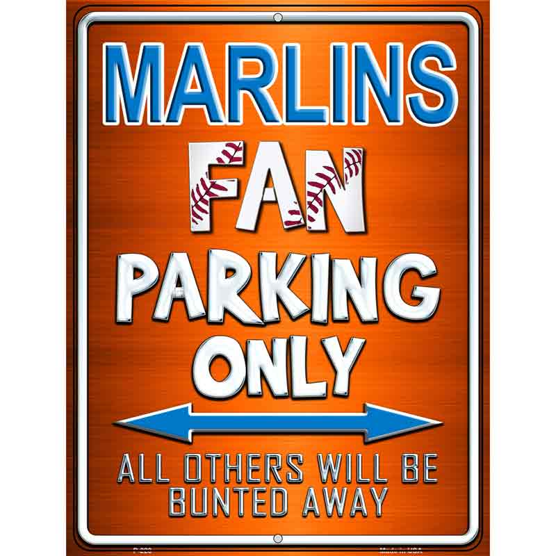 Marlins Wholesale Metal Novelty Parking Sign