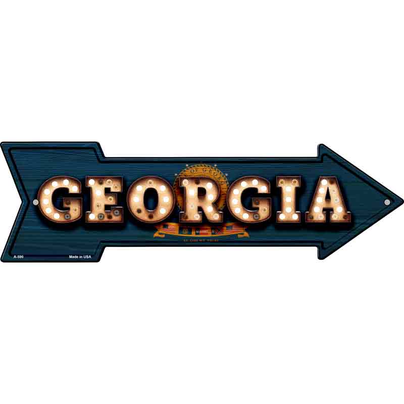 Georgia Bulb Lettering With State FLAG Wholesale Novelty Arrows