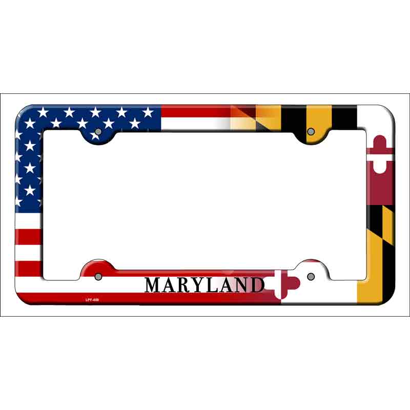 Maryland|American FLAG Wholesale Novelty Metal License Plate Frame