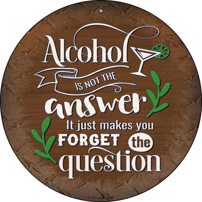 Forget The Question Wholesale Novelty Metal Circular SIGN