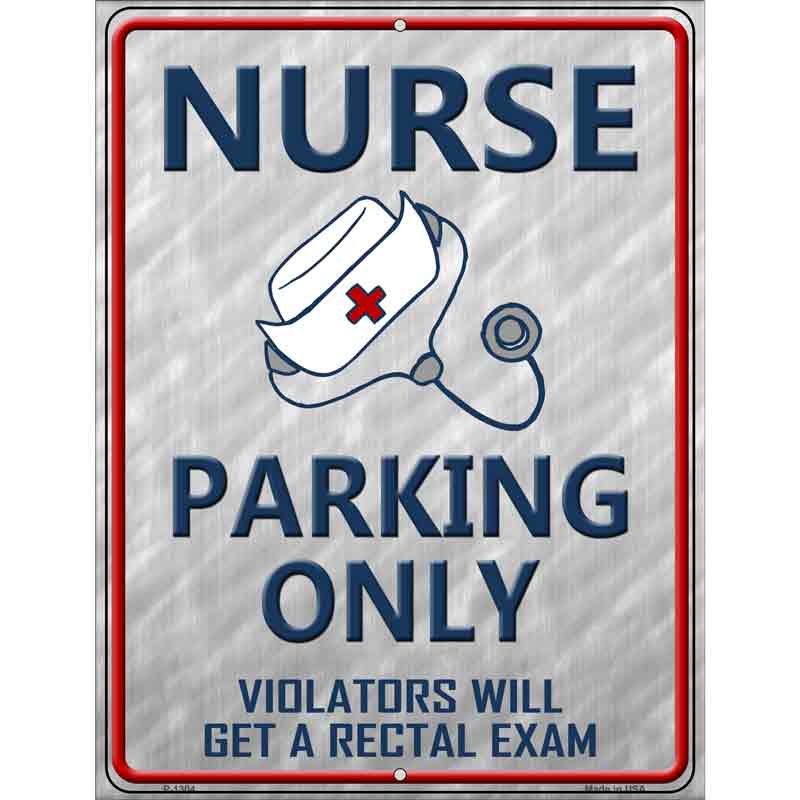 Nurse Parking Only Wholesale Metal Novelty Parking SIGN