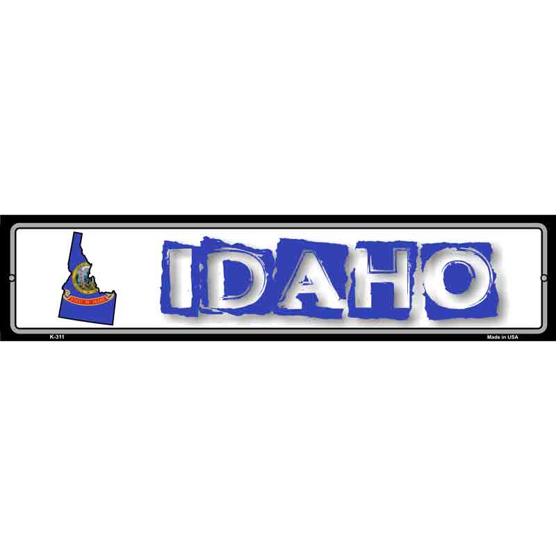 Idaho State Outline Wholesale Novelty Metal Vanity Small Street SIGN
