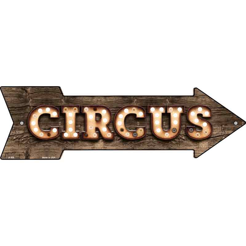 Circus Bulb Letters Wholesale Novelty Arrow SIGN