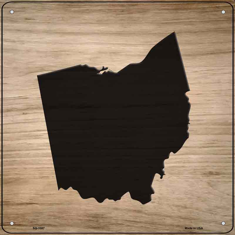 Ohio Shape Letter Tile Wholesale Novelty Metal Square SIGN