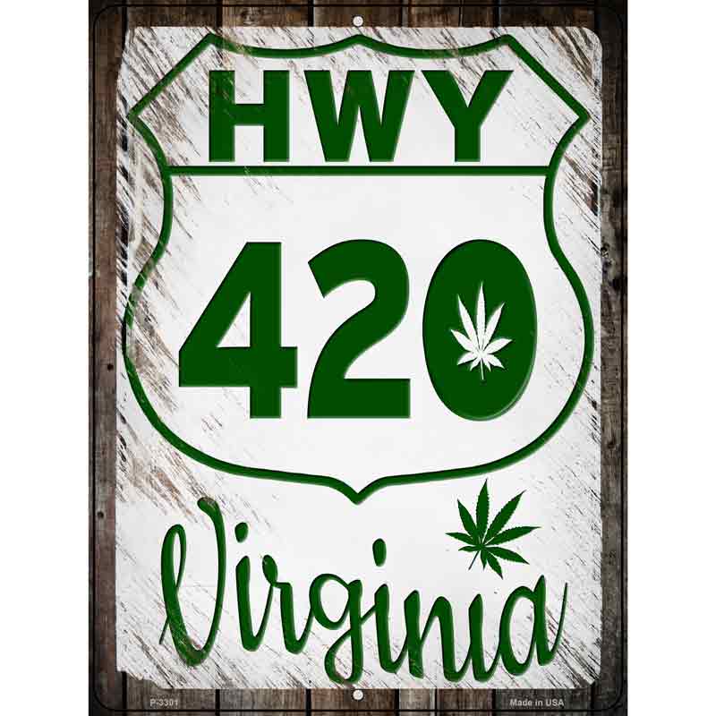 HWY 420 Virginia Wholesale Novelty Metal Parking SIGN