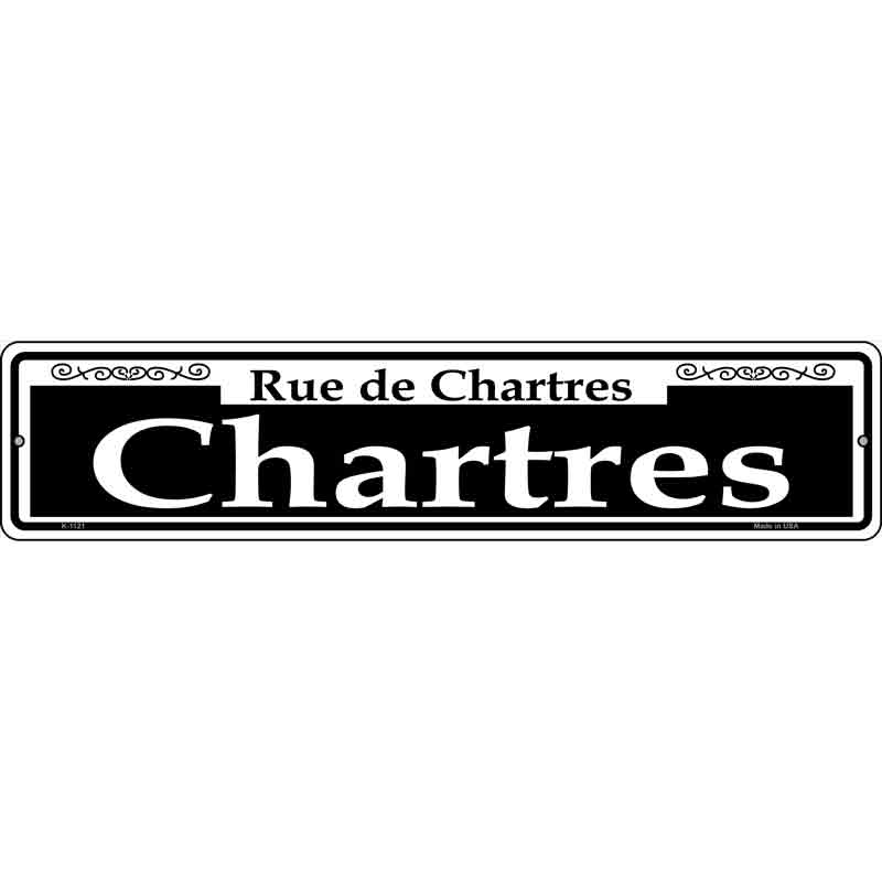 Chartres Wholesale Novelty Small Metal Street Sign