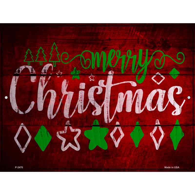 Merry CHRISTMAS Wholesale Novelty Metal Parking Sign