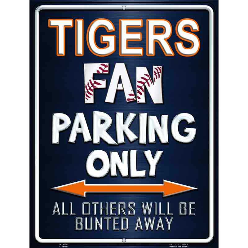 Tigers Wholesale Metal Novelty Parking Sign