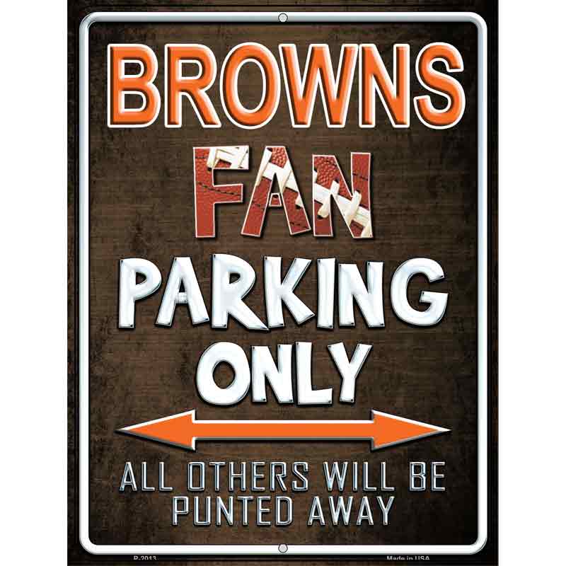 Browns Wholesale Metal Novelty Parking Sign