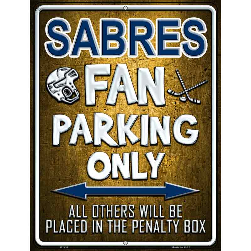Sabres Wholesale Metal Novelty Parking Sign