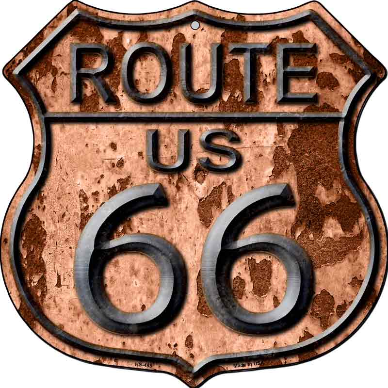 Route 66 Rusty Wholesale Metal Novelty Highway Shield