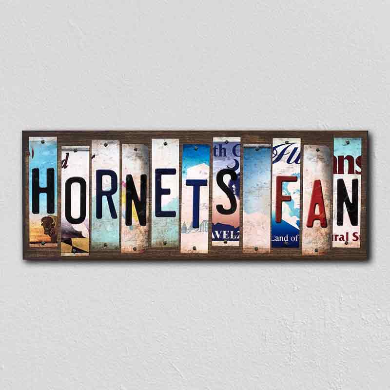 Hornets Fan Wholesale Novelty License Plate Strips Wood Sign