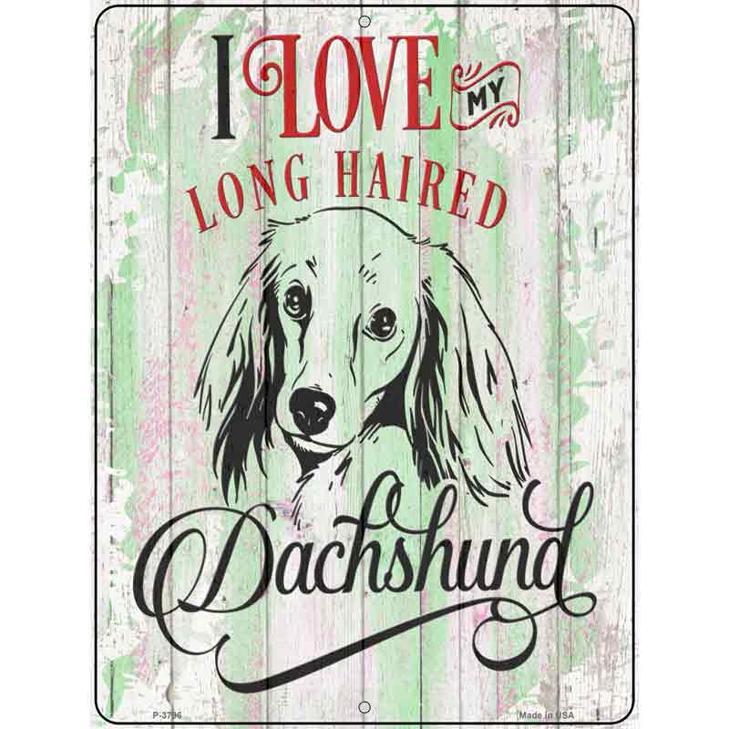 I Love My LH Dachshund Wholesale Novelty Metal Parking Sign