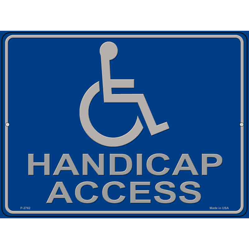 Handicap Access Wholesale Novelty Metal Parking SIGN