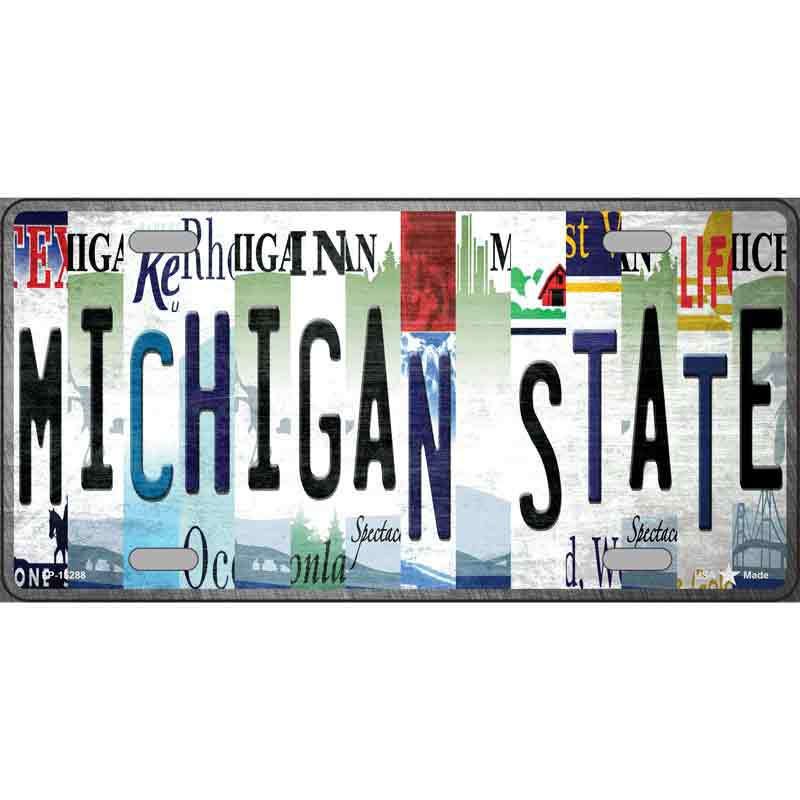 Michigan State Strip Art Wholesale Novelty Metal LICENSE PLATE Tag