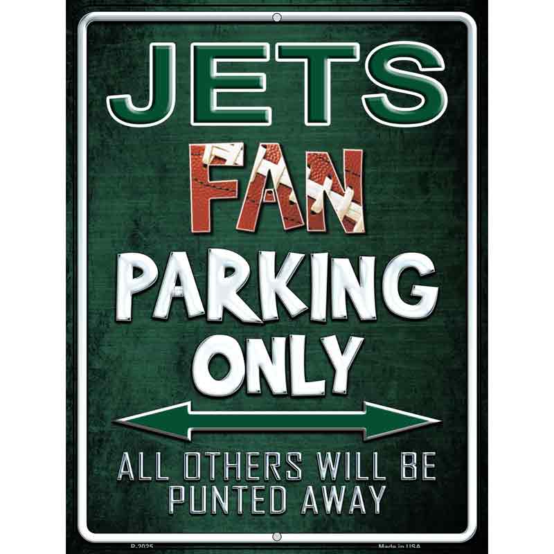 Jets Wholesale Metal Novelty Parking Sign