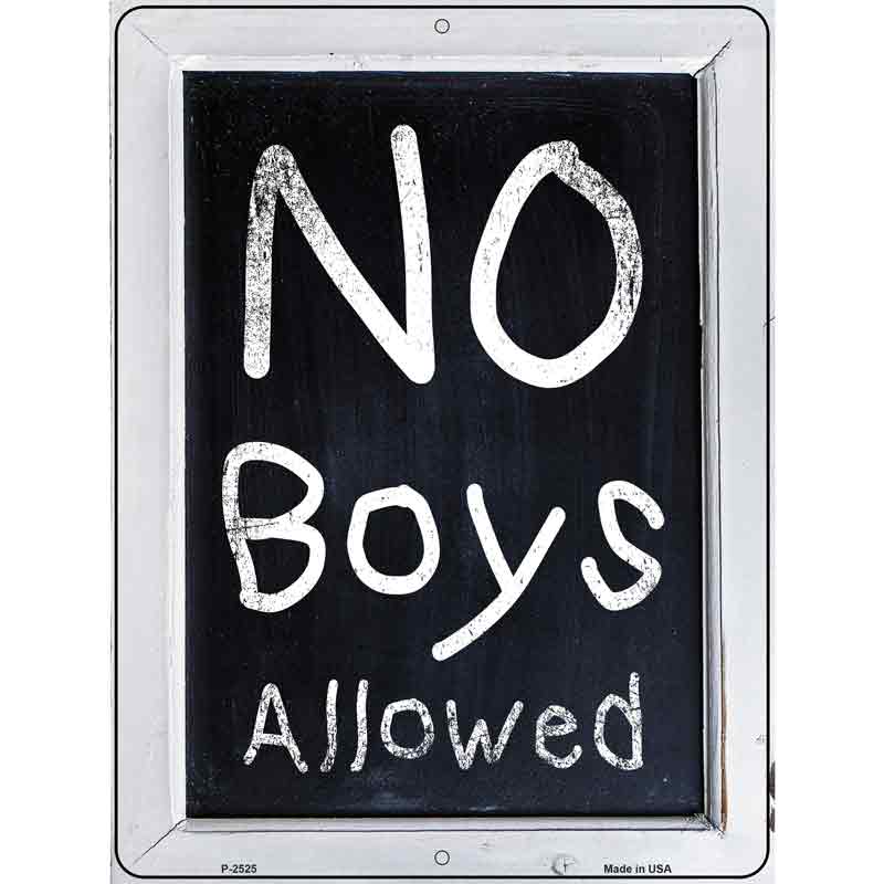 No Boys Allowed Wholesale Novelty Metal Parking SIGN
