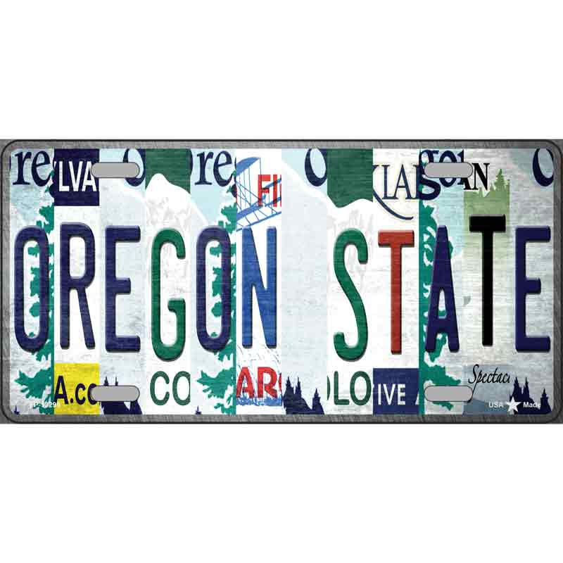 Oregon State Strip Art Wholesale Novelty Metal LICENSE PLATE Tag
