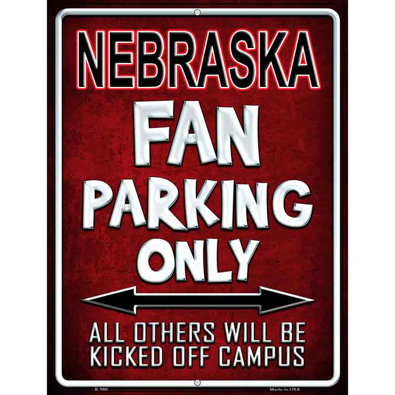 Nebraska Wholesale Metal Novelty Parking SIGN