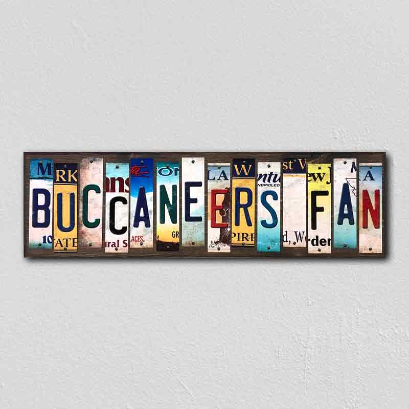 Buccaneers FAN Wholesale Novelty License Plate Strips Wood Sign