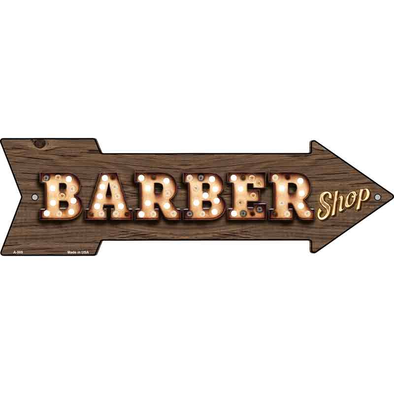 Barber Shop Bulb Letters Wholesale Novelty Arrow SIGN