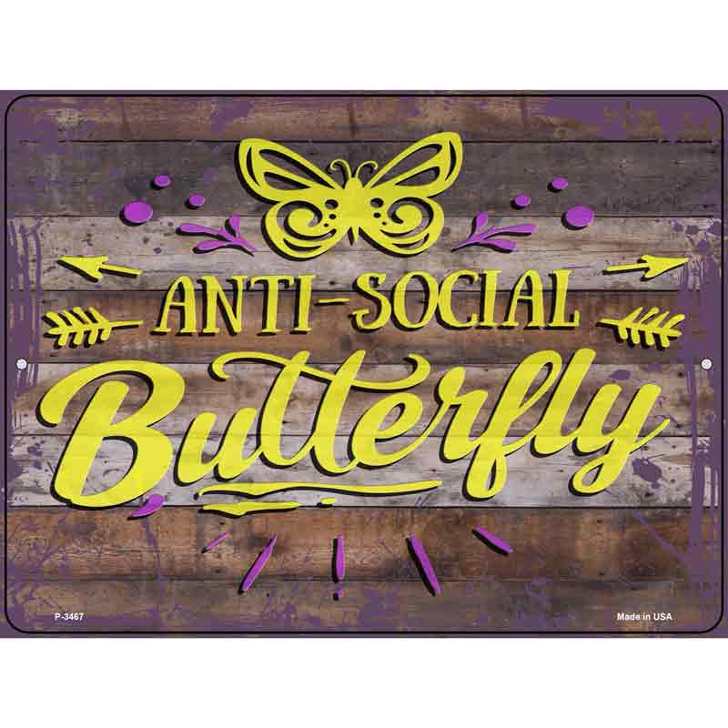 Antisocial Butterfly Wholesale Novelty Metal Parking SIGN
