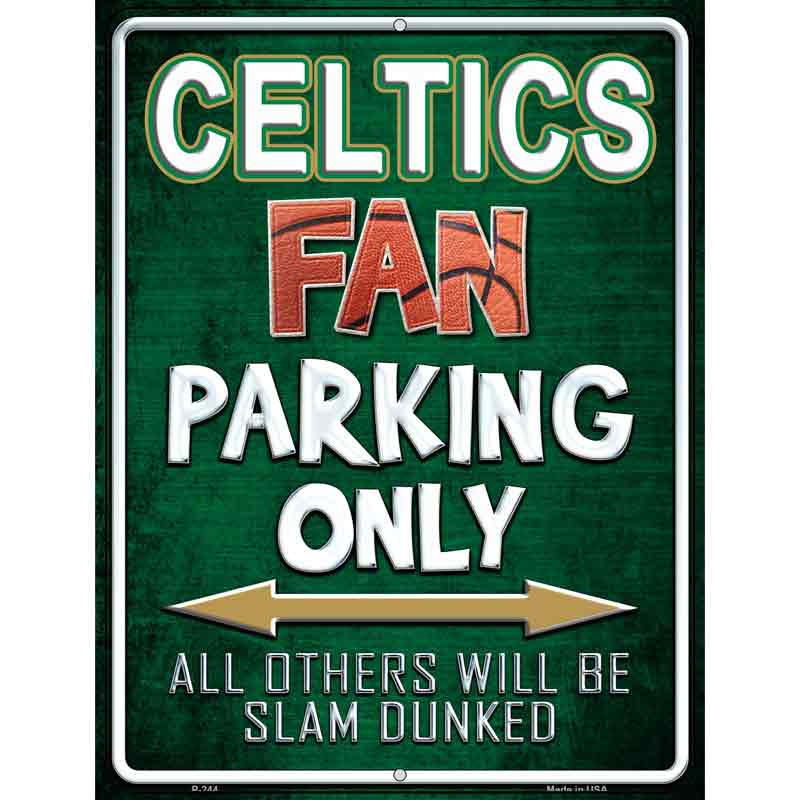 Celtics Wholesale Metal Novelty Parking Sign