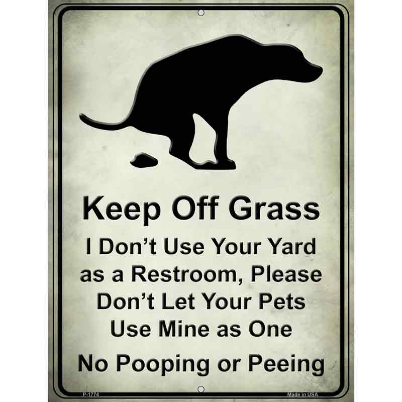 Keep Off Grass Wholesale Novelty Parking SIGN