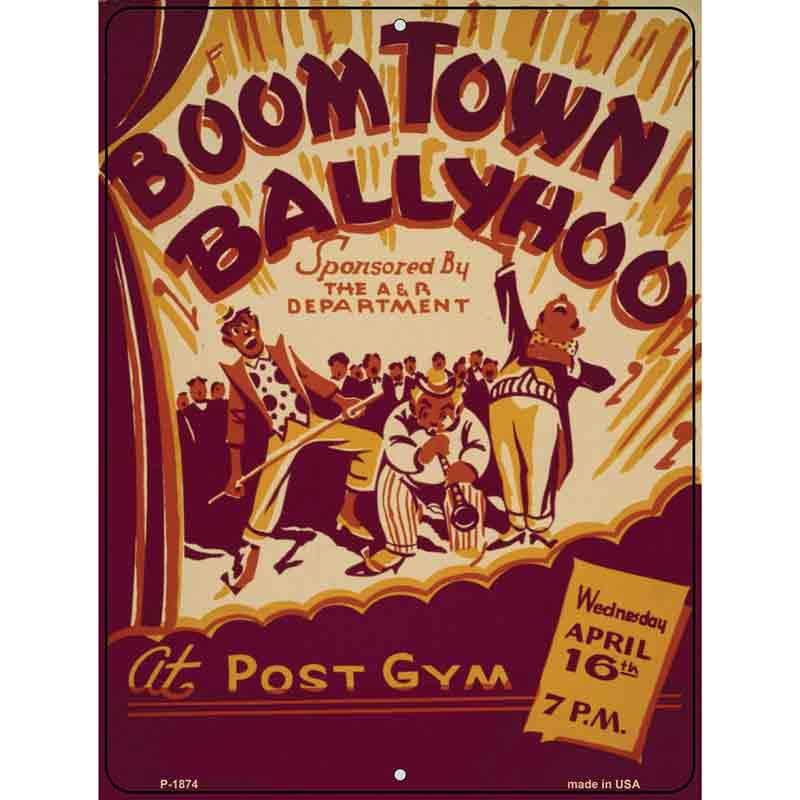 BoomTown Ballyhoo Vintage POSTER Wholesale Parking Sign