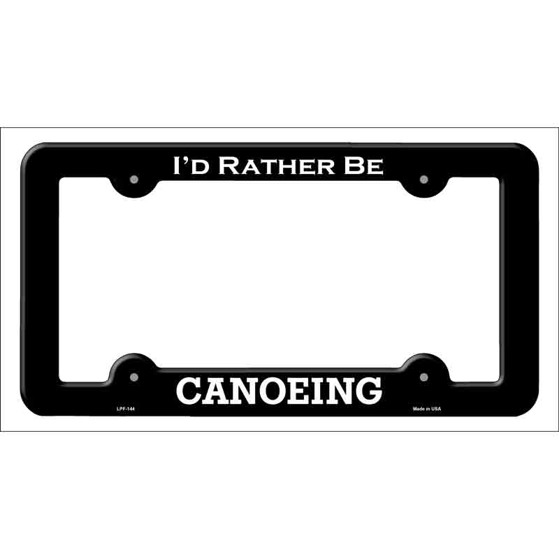 Canoeing Wholesale Novelty Metal License Plate FRAME