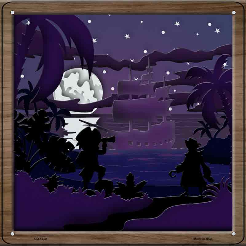 Pirates Shadow Box Wholesale Novelty Metal Square SIGN