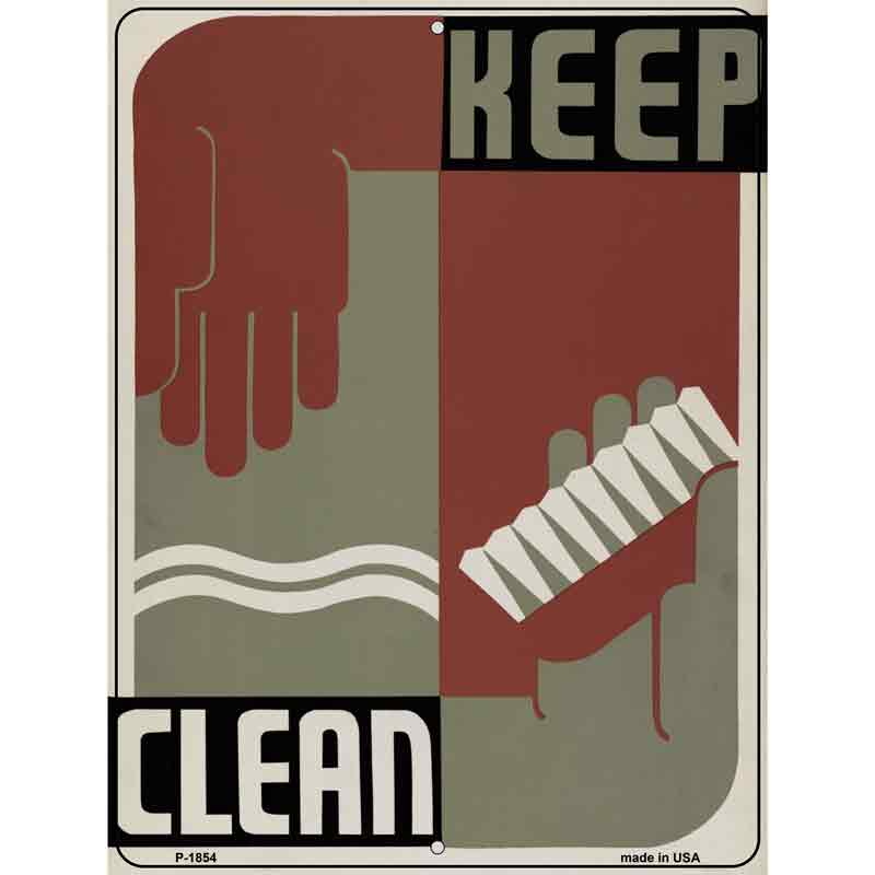 Keep Clean VINTAGE Poster Wholesale Parking Sign
