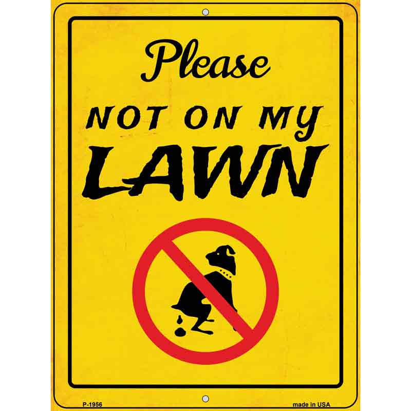 Not On My Lawn Wholesale Novelty Metal Parking SIGN
