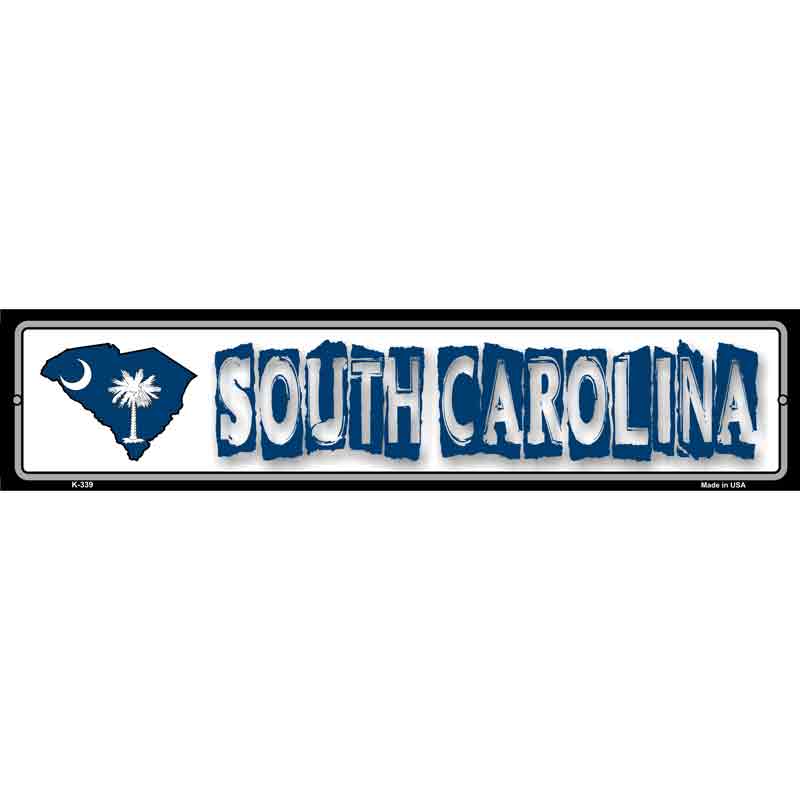 South Carolina State Outline Wholesale Novelty Metal Vanity Small Street SIGN