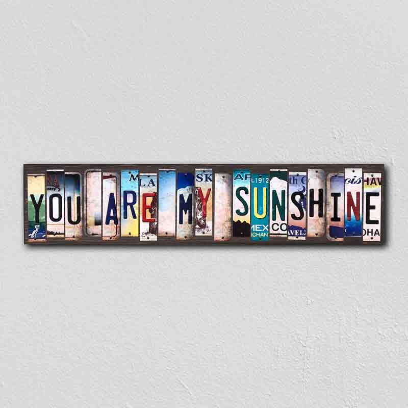 You Are My SunshINe Wholesale Novelty License Plate Strips Wood Sign