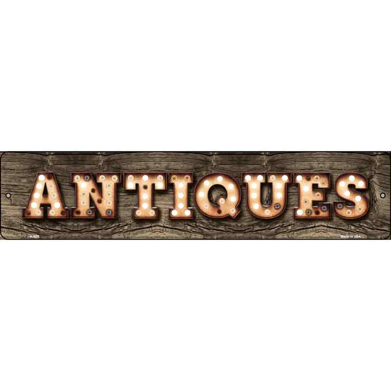 Antiques Bulb Lettering Wholesale Small Street SIGN