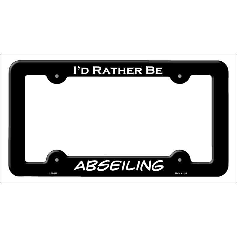 Abseiling Wholesale Novelty Metal License Plate FRAME