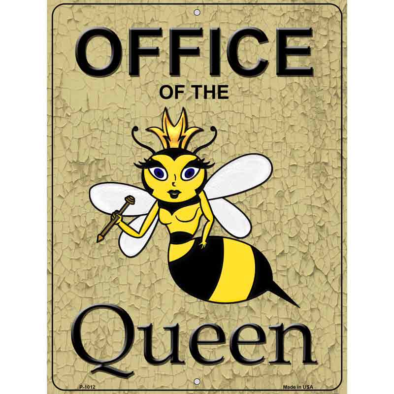 Office Of The Queen Wholesale Metal Novelty Parking SIGN