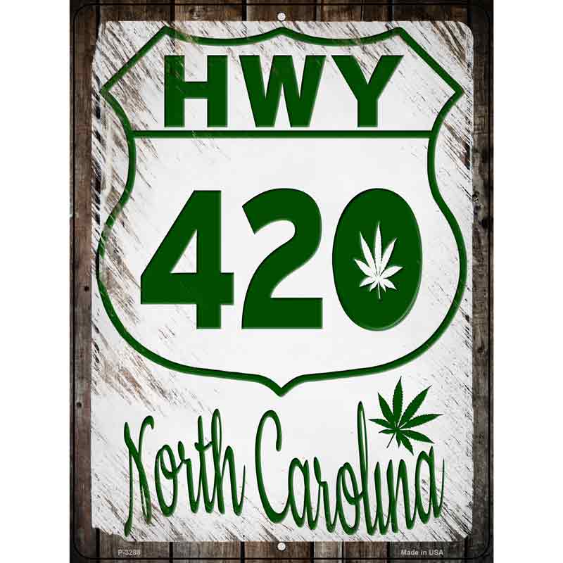 HWY 420 North Carolina Wholesale Novelty Metal Parking SIGN