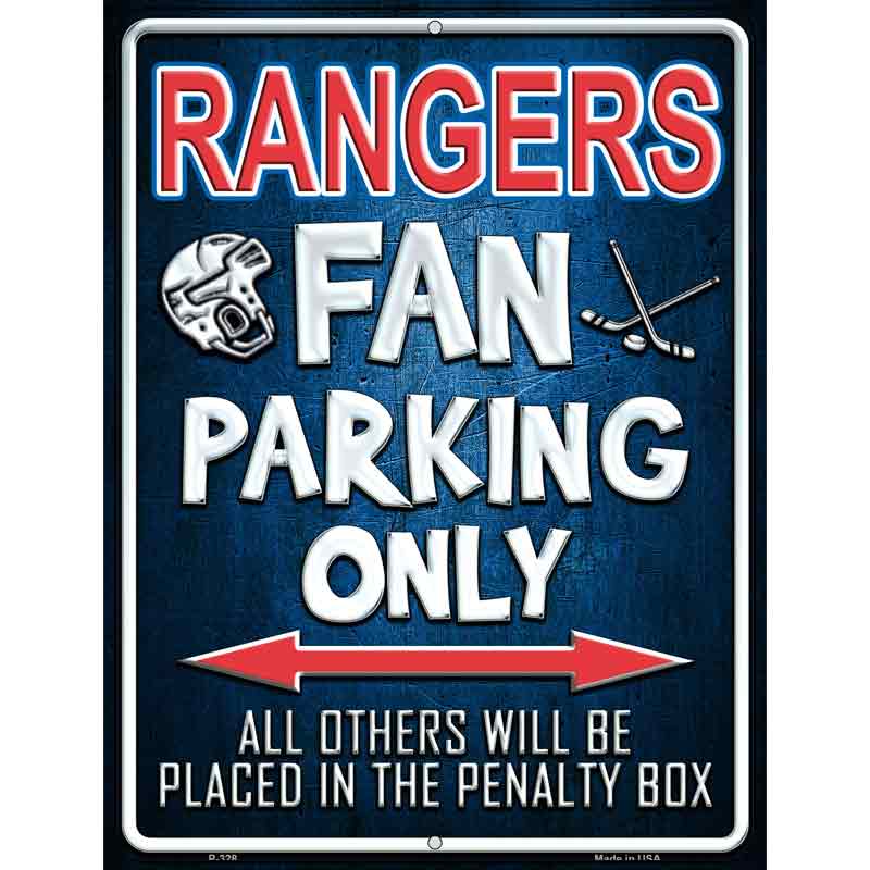 Rangers Wholesale Metal Novelty Parking Sign