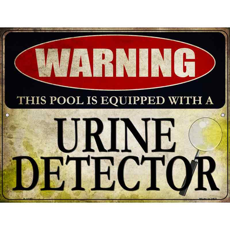 Pool Equipped Urine Detector Wholesale Novelty Parking SIGN
