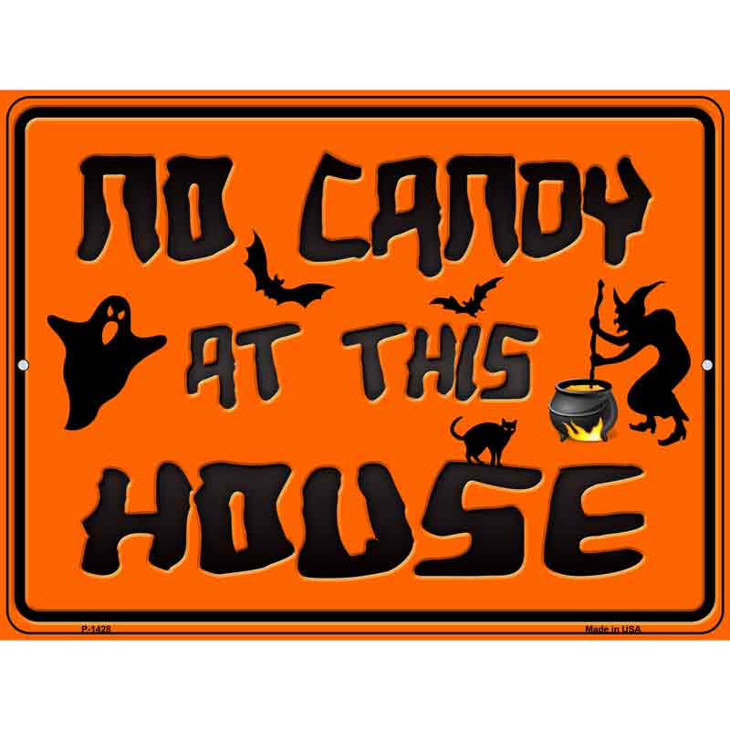 No CANDY At This House Wholesale Metal Novelty Parking Sign