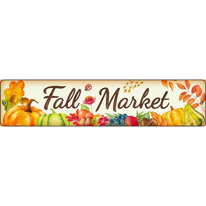 Fall Market Wholesale Novelty Metal Small Street Sign