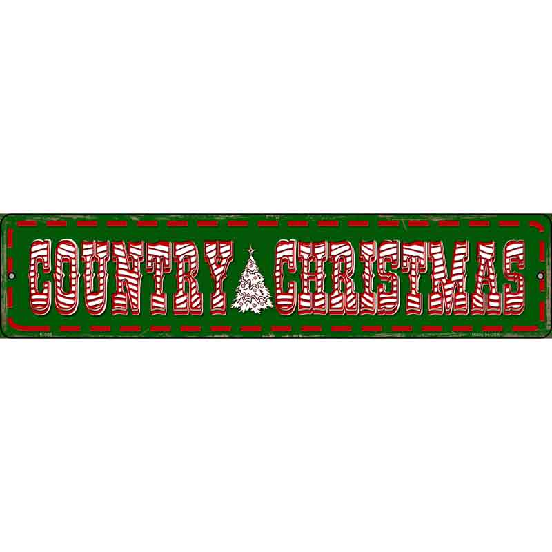 Country CHRISTMAS Wholesale Novelty Metal Small Street Sign