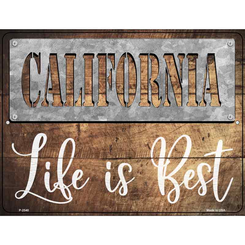 California Stencil Life is Best Wholesale Novelty Metal Parking SIGN