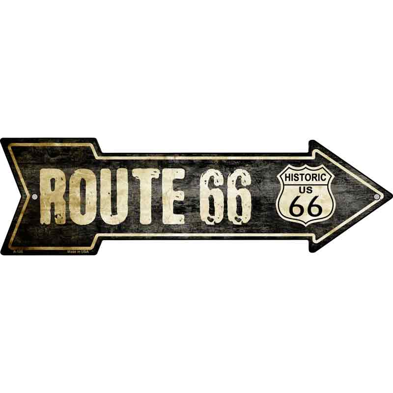 Vintage ROUTE 66 Wholesale Novelty Metal Arrow Sign