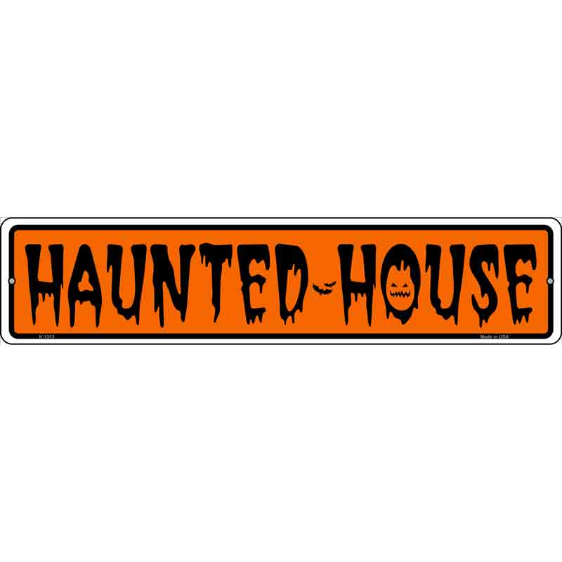Haunted House Wholesale Novelty Small Metal Street Sign